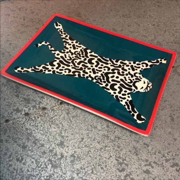 Jonathan Adler Catch All Trinket Tray - RARE- Leopard - Picture 8 of 11